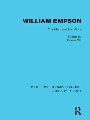 cover image of William Empson